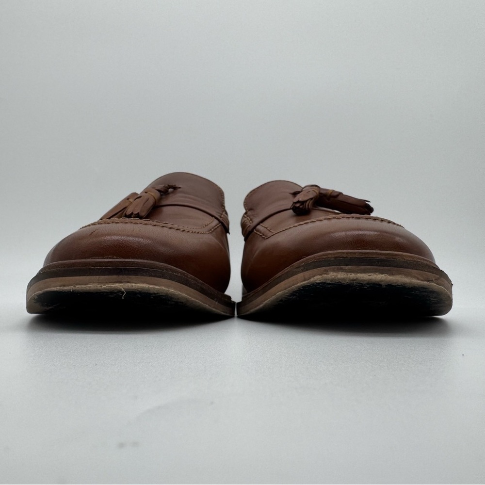 Walk London Tan Brown Leather Tassel Loafer Size 11 - Picture 2 of 14